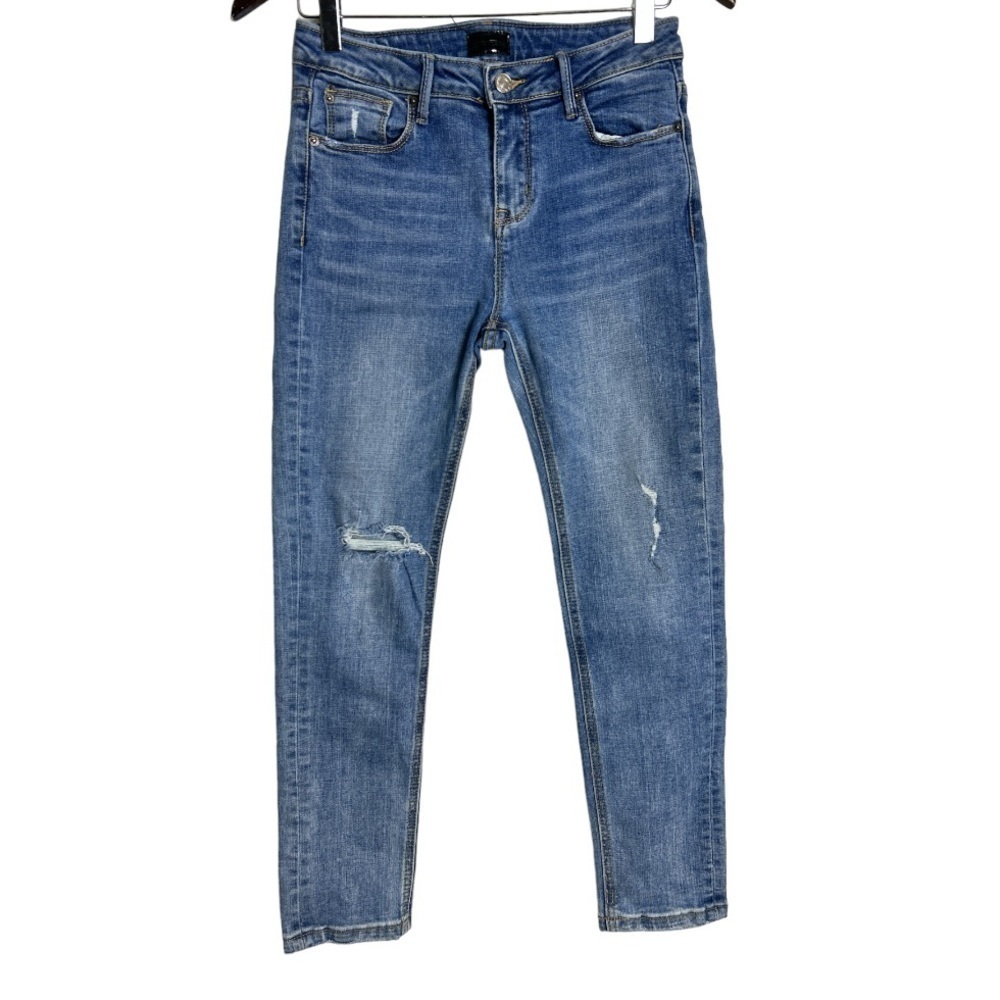 Mother Insider Crop Step Fray Jeans in Speed Racer Size 27